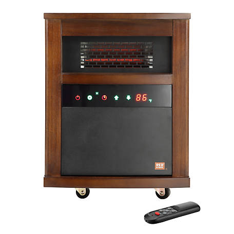 RedStone 5,200 BTU Portable Electric Infrared Heater with Cabinet, 1,500W