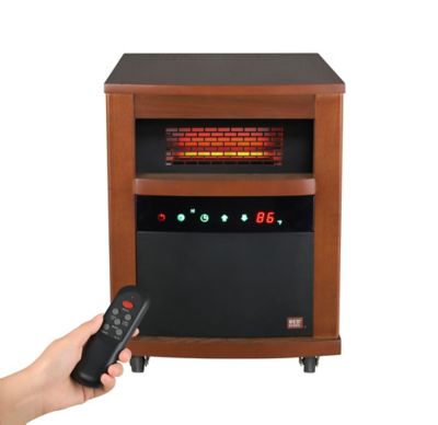 Image showing  Electric Portable Infrared Cabinet Heater, 1,000 sq. ft., 5,200 BTU, 1,500W