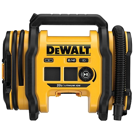 DeWALT 20V MAX* battery, 12V DC, or 110V AC 20V Inflator Bare Tool