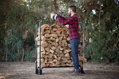 Image showing  48 in. Stainless Steel Firewood Storage Rack