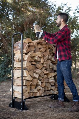 Image showing  48 in. Stainless Steel Firewood Storage Rack