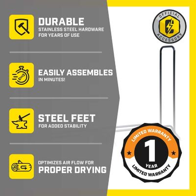 Image showing  96 in. Stainless Steel Firewood Storage Rack