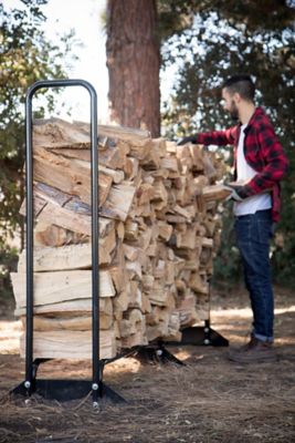 Image showing 5 th Champion Power Equipment 96 in. Stainless Steel Firewood Storage Rack