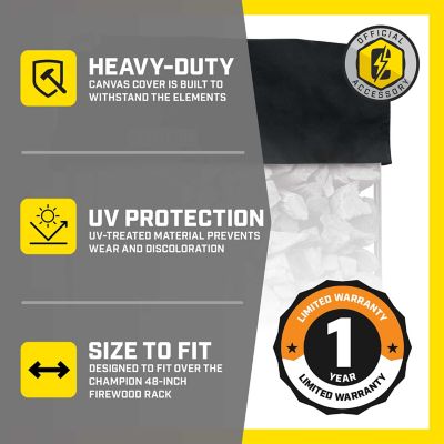 Image showing  Firewood Storage Rack Cover, 48 in.