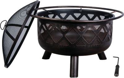 Bond 32 In Round Steel Fire Pit With Lid 51618 At Tractor Supply Co