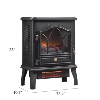 Image showing  10.7 in. 5,200 BTU Infrared Electric Stove Heater, 1000 sq. ft.