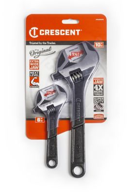 Image showing  Wide Jaw Adjustable Wrench Set, 2 pc.