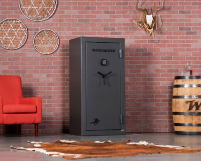 Image showing 5 th Winchester Safes 26 Long Gun 18.4 cu. ft. Electronic Lock Gun Safe, 45 Min. Fire Rating, Slate