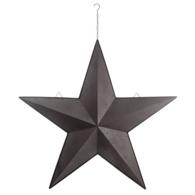 Red Shed 48 In Light Up Galvanized Barn Star Black At Tractor