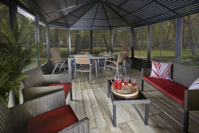 Image showing 3 th Sojag Charleston 12 x 15ft. Wall-Mounted Solarium