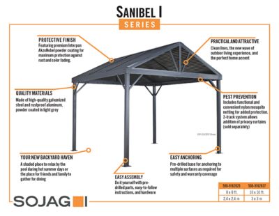 Image showing 7 th Sojag Sanibel Gazebo, 500-8162837