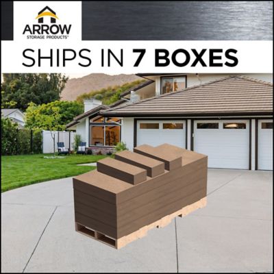 Image showing 2 th Arrow 10 ft. x 24 ft. Steel Galvanized Carport, Charcoal