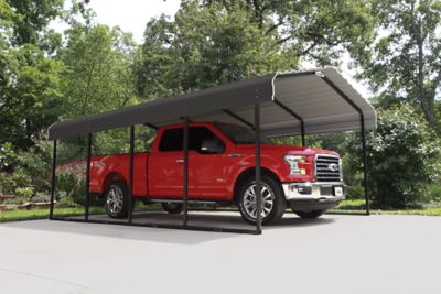 Image showing  12 ft. x 20 ft. Steel Carport, Glazed