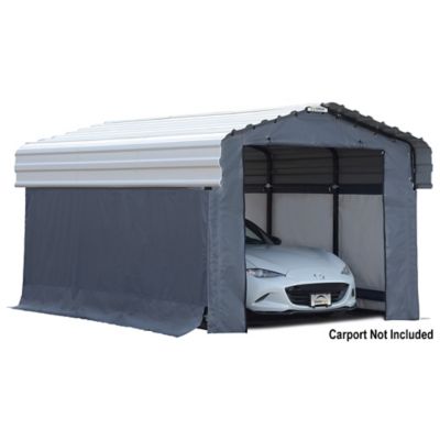 Arrow 10 ft. x 15 ft. Carport Enclosure Kit