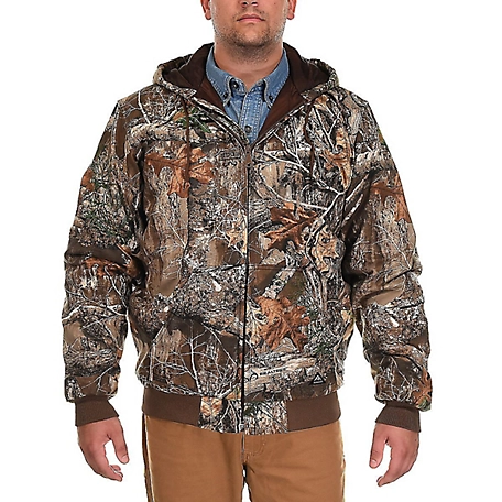 Realtree Edge Men's and Big Men's Insulated Bomber Jacket, Up to Size 3XL 