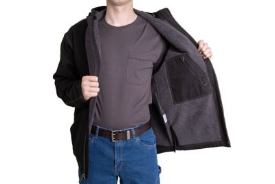 Image showing  Men's Max-Range Sherpa-Lined Flex Sanded Duck Hooded Jacket