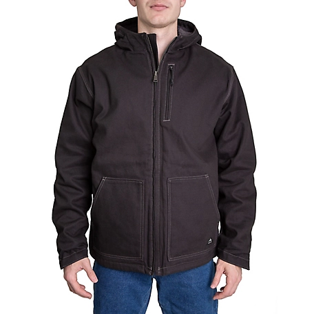 Ridgecut Men's Max-Range Sherpa-Lined Flex Sanded Duck Hooded Jacket
