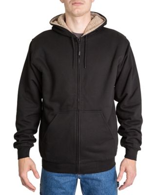 Sherpa lined 2025 zip hoodie mens