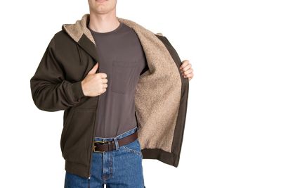 Image showing  Sherpa-Lined Zip-Front Hoodie