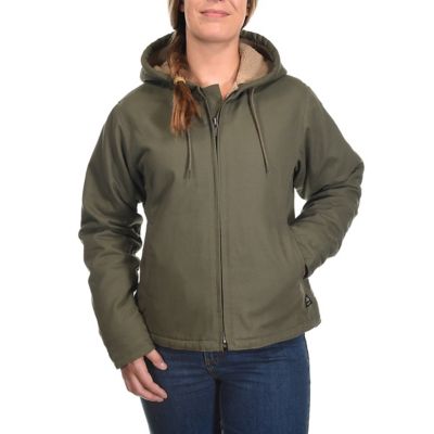 Ridgecut Women's Sanded Duck Sherpa-Lined Hooded Jacket, TRWHJ42DBN