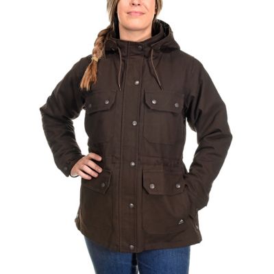 berne women's sanded duck quilted flannel lined ranch coat