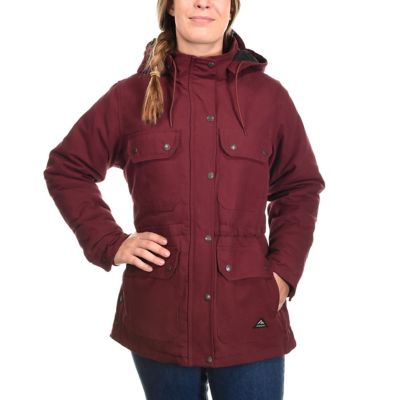 Ridgecut Women's Sanded Duck Quilted Fleece-Lined Ranch Coat