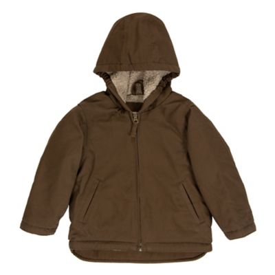 Blue Mountain Toddler Boys' Hooded Sherpa Jacket