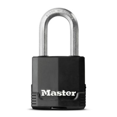 Master Lock 1-1/2 in. Shackle Magnum C Steel Padlock, Keyed Alike