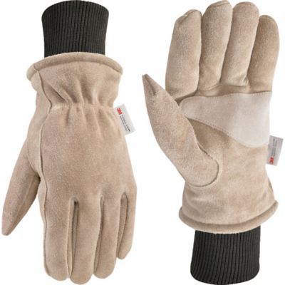 Wells Lamont Men's HydraHyde Insulated Split Cowhide Cold Weather Work Gloves