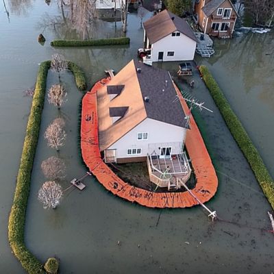 Image showing  20 in. x 30 ft. Portable Flood Water Dam