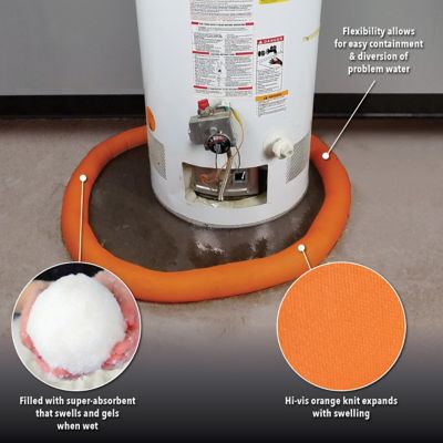 Image showing  2.5 in. x 10 ft. Indoor Water Dams, 12 ct.