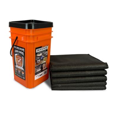 Quick Dam 12 in. x 48 in. x 3.5 in. Grab and Go Jumbo Flood Bag Water Bucket