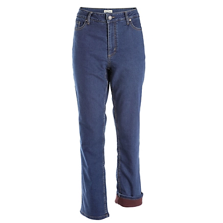Blue Mountain Mid-Rise Fleece-Lined Jeans