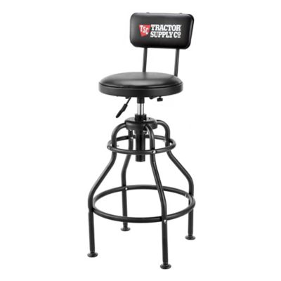 Tractor Supply Pneumatic Shop Stool With Backrest Ja Ss 002b At