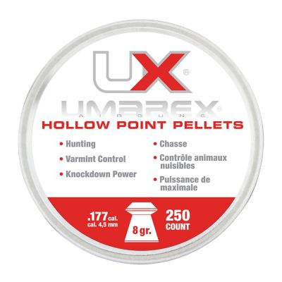 Umarex .177 Caliber Hollow Point Pellets, 250 ct.