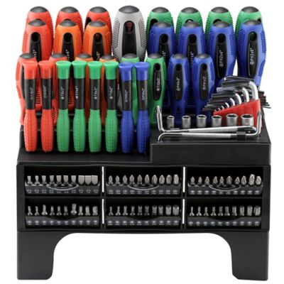 JobSmart Assorted Screwdriver Set with Rack, 116 pc.