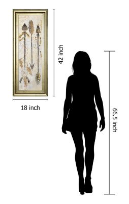Image showing  Tribal Arrows Wall Art Print, 18 in. x 42 in.