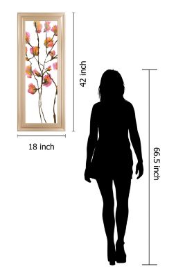 Image showing  Inky Blossoms I Art Print, 18 in. x 42 in.