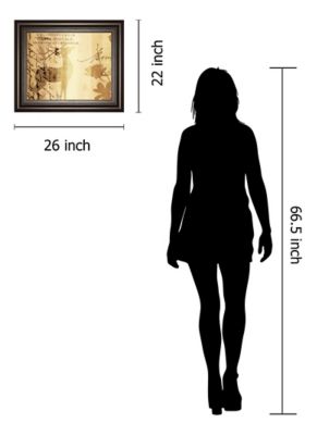 Image showing  Letter I Print Framed Wall Art, 22 in. x 26 in.