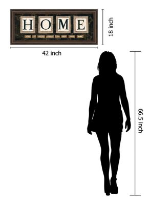 Image showing 2 th Classy Living Home Framed Print Wall Art, 18 in. x 42 in.