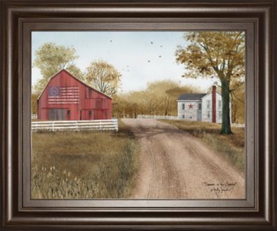 Classy Living Summer in the Country Framed Wall Art, 22 in. x 26 in., Cinnamon Mocha Frame