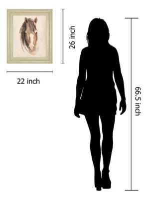 Image showing  Watercolor Animal Study Framed Wall Art, 22 in. x 26 in., White Frame