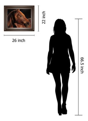 Image showing  Pretty Girl Print Framed Wall Art, 22 in. x 26 in.