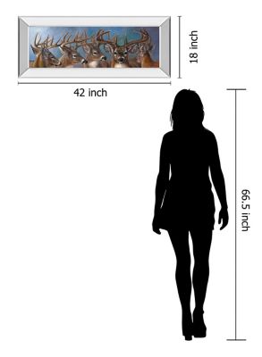 Image showing  Five Bucks Framed Wall Art, 18 in. x 42 in.