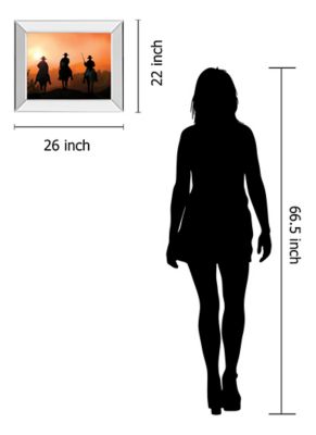 Image showing  Horse Riders Framed Wall Art, 22 in. x 26 in.