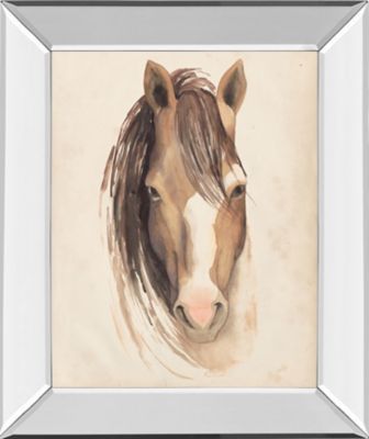 Classy Living Watercolor Animal Study Framed Wall Art, 22 in. x 26 in., Mirrored Frame