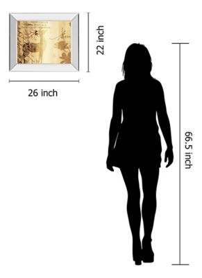 Image showing  Letter I Framed Wall Art, 22 in. x 26 in.