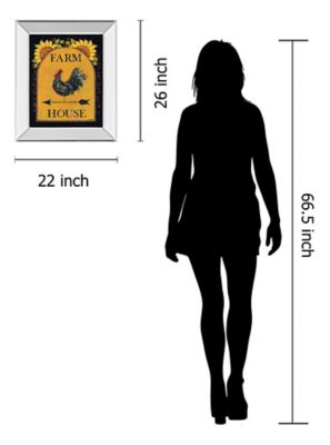 Image showing  Sunny Farmhouse Framed Wall Art, 22 in. x 26 in.