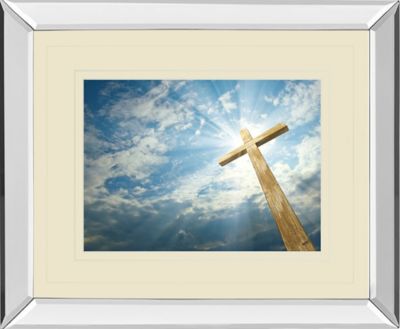 Classy Living Cross in the Sky Framed Wall Art, 34 in. x 40 in.