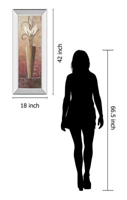 Image showing  Flower in Vase I Framed Wall Art, 18 in. x 42 in.